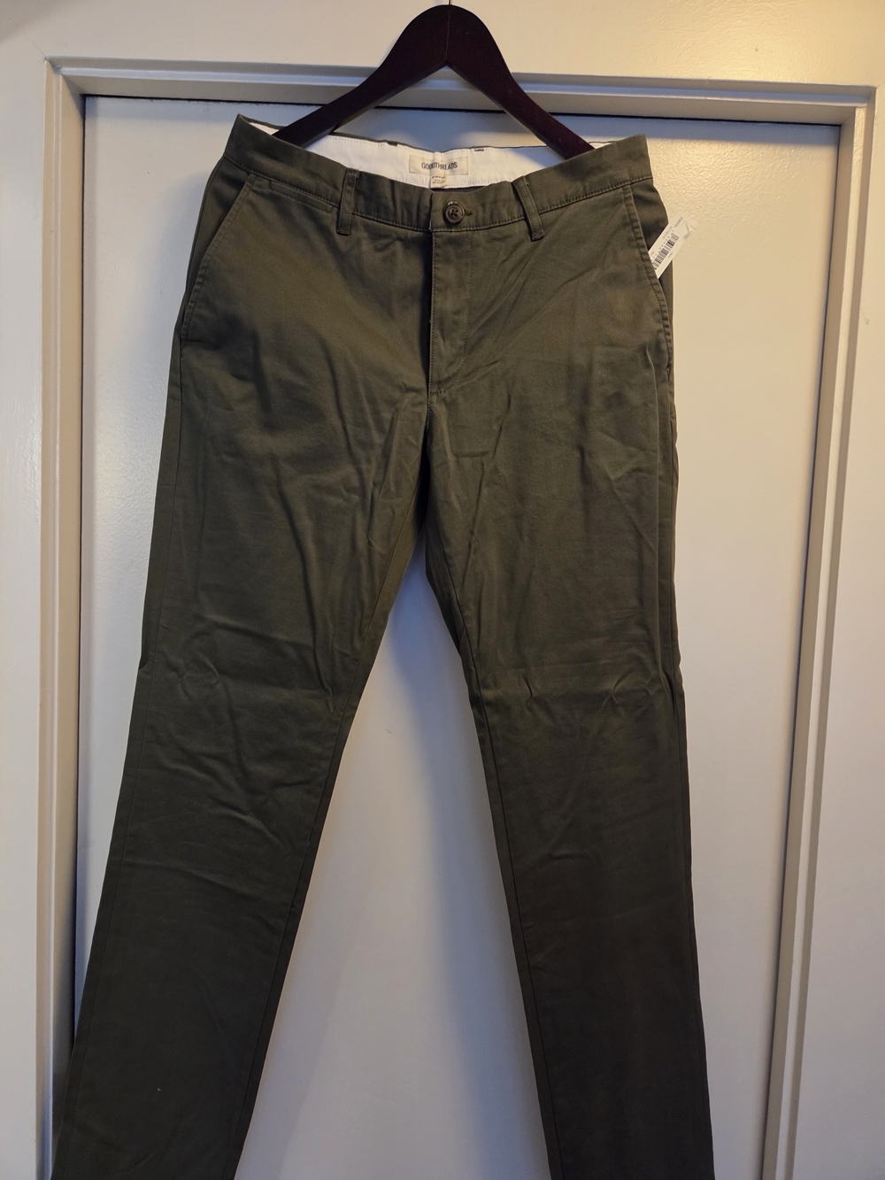 NWT Goodthreads Slim Olive Chino Pants for Men
